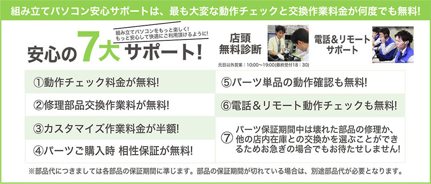7大サポート内容