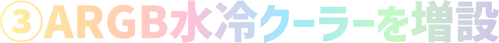 水冷クーラーを増設