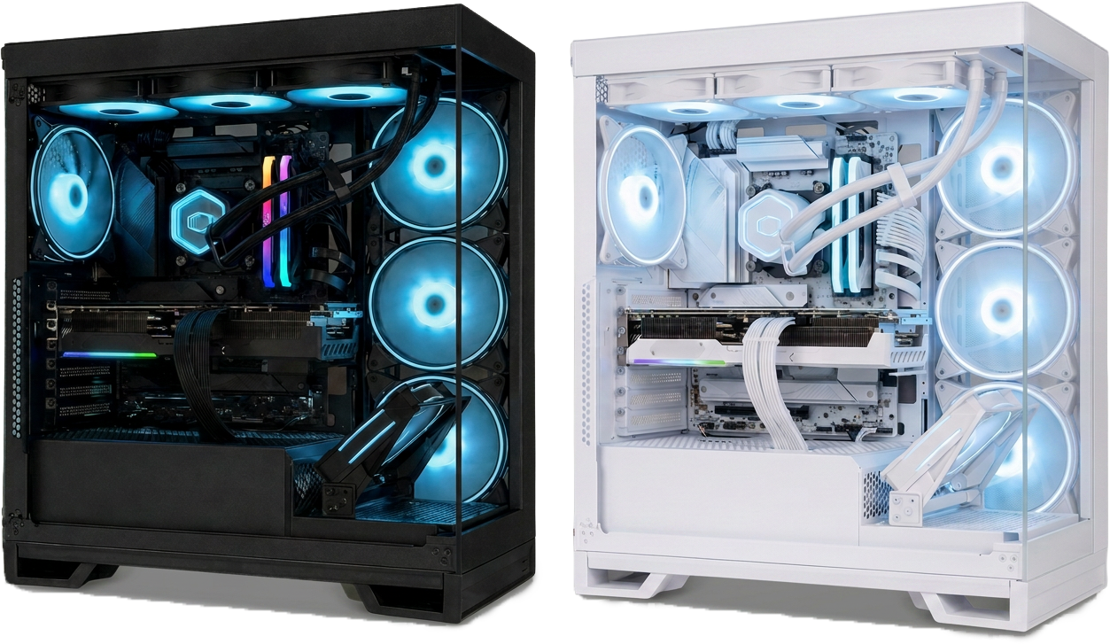 ブラックとホワイトのimpulse PC